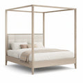 Himmelbett aus MDF mit Eichenfurnier, Natur, 160 x 200 cm